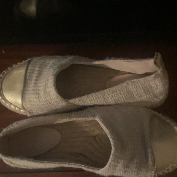 Parfois espadrilles cream and gold toe size 37 - Picture 2 of 10